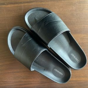 F21 Black Slides